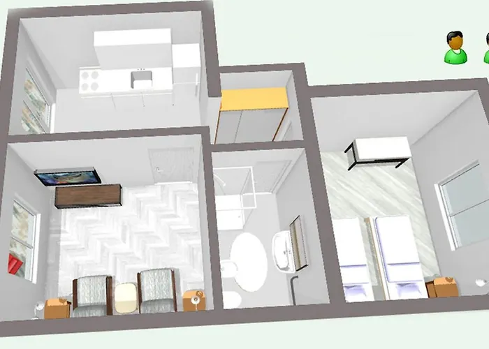 For Two Persons With Sea View In Near The 特罗吉尔